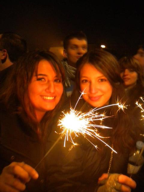 Ringing in 2013 with sparklers!